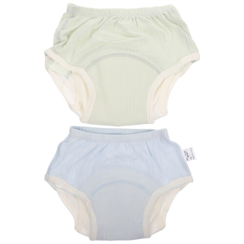 Raindrops Baby Training Diapers 2pcs In Light Green For Reusable Use