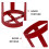 Transportation Operators Fire Extinguisher Mount Red 1pcs 7