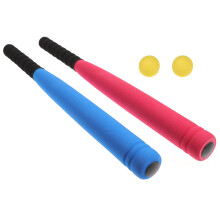 Baseball Bat Red 1 Set 21.3in Kids Baseball Toy