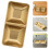 2Stk Vielseitige Dip Schalen Mit 2 Fächern in Gold 10