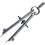 Circle Drawing Tool Compass For Painters Silver 1set 1