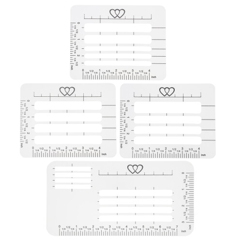 4 Pcs Greeting Card Template Plastic Envelop Envelope Addressing