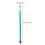 Durable Bamboo Drumstick Green Excellent Sound Quality 1pair 8