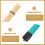 Durable Bamboo Drumstick Green Excellent Sound Quality 1pair 10