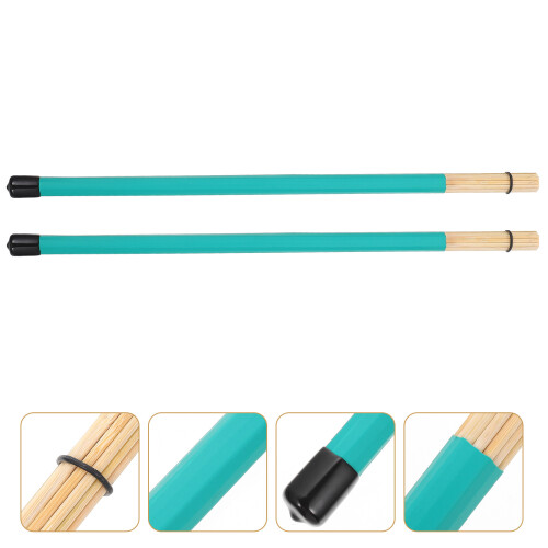 Durable Bamboo Drumstick Green Excellent Sound Quality 1pair 1