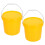 2pcs Portable Water Storage Bucket In Yellow For General Users 8