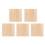 Natural Simplicity Wooden Photo Frames Beige 5pcs 1