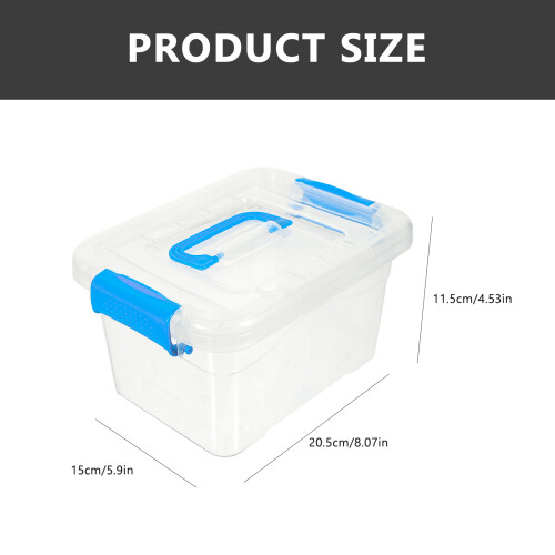 Storage Containers With Lids For Large Capacity 4pcs Blue 2