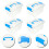 Storage Containers With Lids For Large Capacity 4pcs Blue 5
