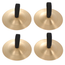 Golden Alloy Finger Cymbals For Kids Performance 2pcs