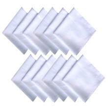12 Pcs Pure Cotton Tie-Dye Handkerchief Painting Towel Square For
