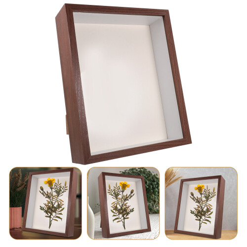 Flower Preservation Frame Display Dried Flowers Wood Multi 1pack 2