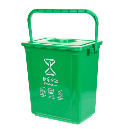 Kitchen Compost Bin Office Use Green 1pack 2
