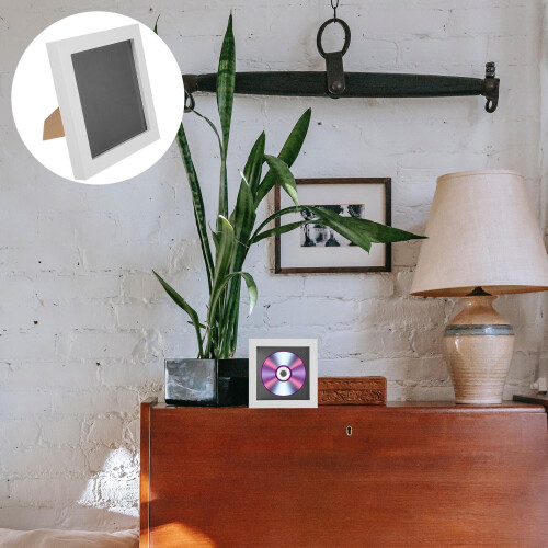 Display Frame Standing Photo Frame Wooden Cd Dvd Display Frame 2