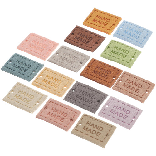 150 Pcs Textile Handmade Tag Knitting Tags Microfiber Tags 2