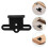 Unbranded 2 Sets Fixed Adapter Taillight Bracket Black 9