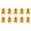 Plush 10pcs Wool Felt Bee Needle Supplies Decorations 2