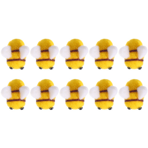 Plush 10pcs Wool Felt Bee Needle Supplies Decorations 1