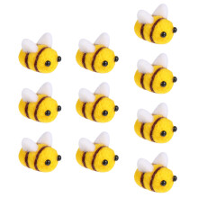 Plush 10pcs Wool Felt Bee Needle Supplies Decorations