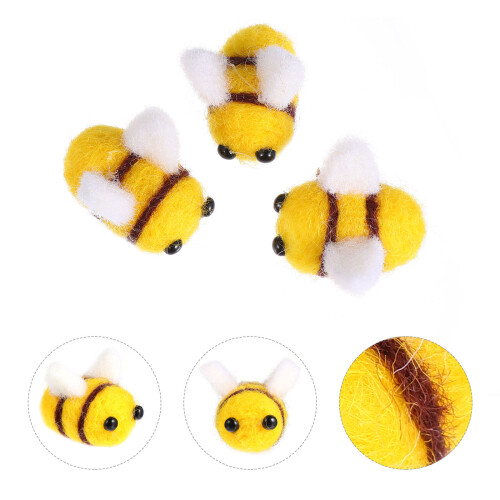 Plush 10pcs Wool Felt Bee Needle Supplies Decorations 2