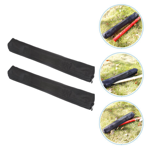 Raindrops 2pcs Flute Bag Clarinet Sax Case Woodwind Black 2