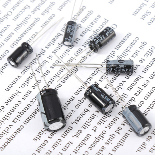 500pcs Electrolytic Capacitor Assorted Kit Values With Clear Box 2