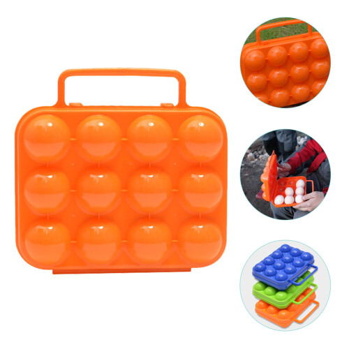 Raindrops 2 Pcs Basket Portable Egg Carton Grid Travel 2