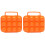 Raindrops 2 Pcs Basket Portable Egg Carton Grid Travel 7