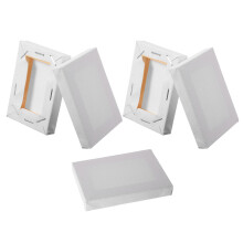 5pcs Wooden White Blank Canvas Boards For Painting Supplies