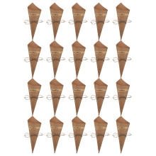 50 Pcs Kraft Paper Cones Sweet Bags Flower Petal Baking Supplies