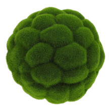 Moss Decoration Grass Balls Decor Pvc Look Party 1set