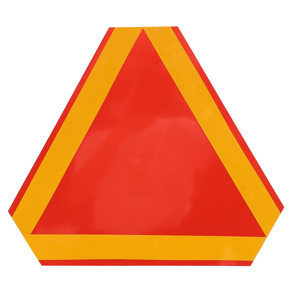 Truck Warning Sign Triangle Reflective Sign Border 1Pcs Yellow 3162103992174