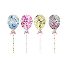 Raindrops 8 Pcs Cake Confetti Balloons Birthday Decoration