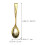 Plastic Serving Utensils Golden 100pcs 2