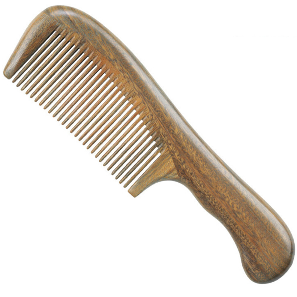 Totority Unisex Massage Comb Natural Sandalwood Wide Tooth 2Pcs