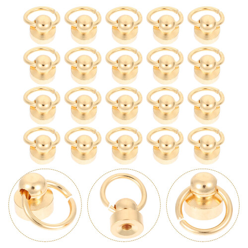 20 Sets Belt Ring Monk Head Buckle Decorate Pure Copper 2