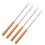 Dessert Forks Wood Handle Cheese Fork Assorted Color 4pcs 8