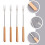 Dessert Forks Wood Handle Cheese Fork Assorted Color 4pcs 5