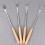 Dessert Forks Wood Handle Cheese Fork Assorted Color 4pcs 10