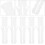 White Plug 100 Pcs Expansion Tube Plugs Plastic Screw Self-Tapping 2