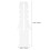 White Plug 100 Pcs Expansion Tube Plugs Plastic Screw Self-Tapping 7