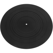 Black Silicone Vinyl Record Player Pad for Turntable Protection