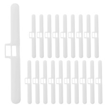 20Pcs Easy Install White PP Vertical Blind Dual Hole Replacement Tabs