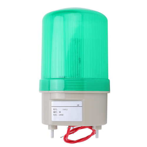 Grüner LED Stroboblitzleuchte, 24VDC, 5W, Flacher Kopf, 170x90mm 1