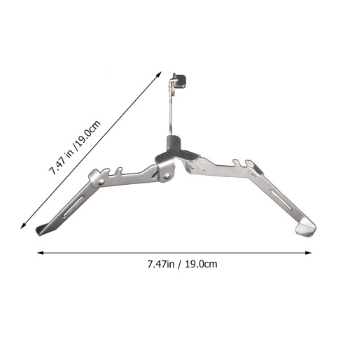 Support Fixe Pour Bouteille De Camping En Acier Inoxydable Argenté 1
