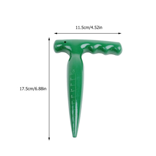 2Pcs Green Plastic Garden Planting Tool Soil Digger PP Puncher 1