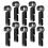 20pcs Hardhat Clip Plastic Black Durable For Daily Use 8