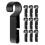 20pcs Hardhat Clip Plastic Black Durable For Daily Use 11