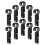 20pcs Hardhat Clip Plastic Black Durable For Daily Use 1