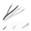 2 Pcs Stainless Steel Tweezers For Electronics Ceramic Precision 4